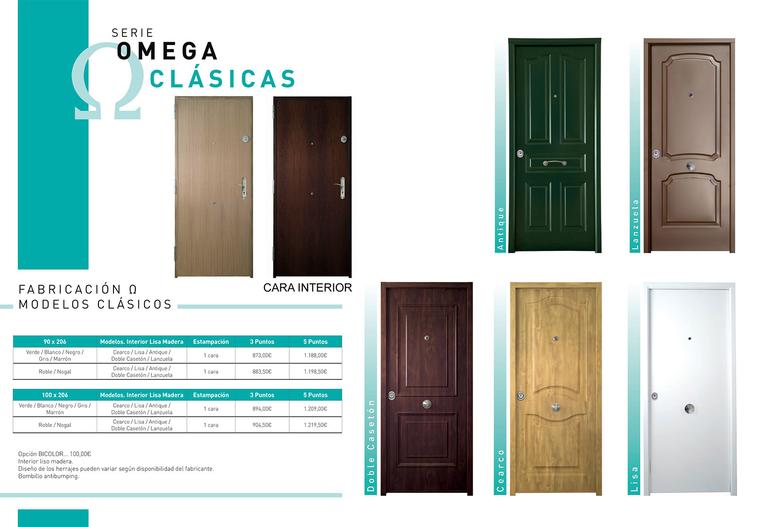 Puertas acorazadas de grado 3 y 4 de estilo clásico