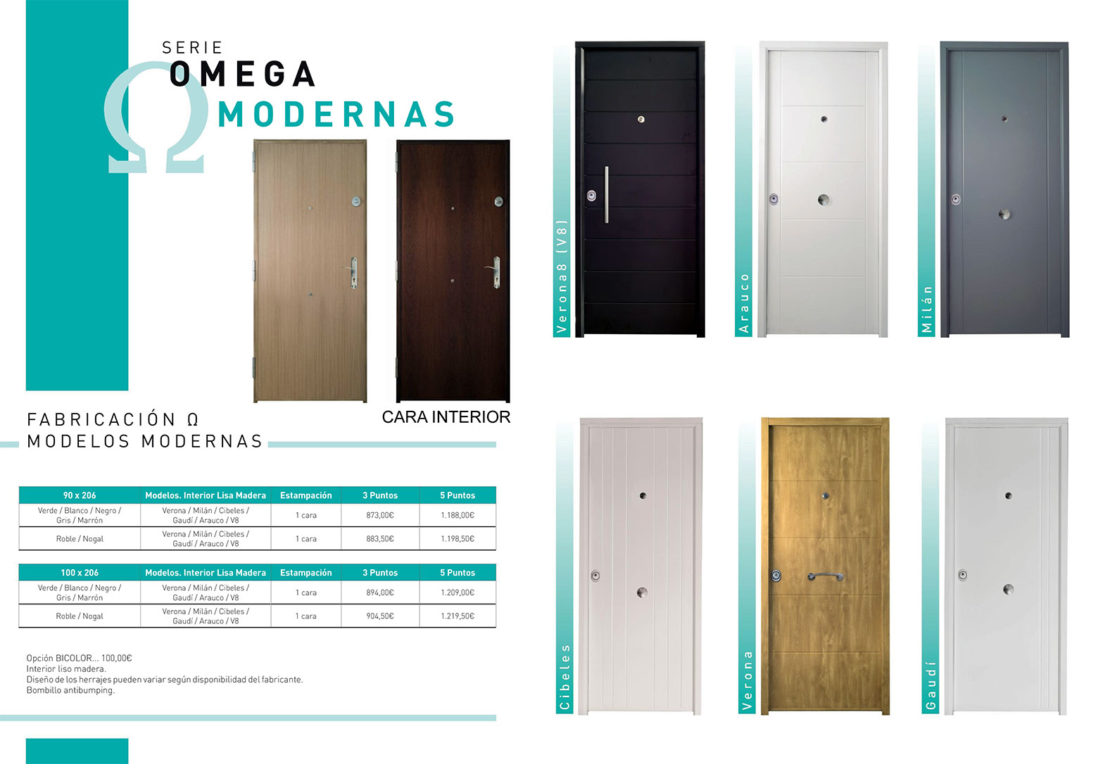 Puertas acorazadas modernas para exterior