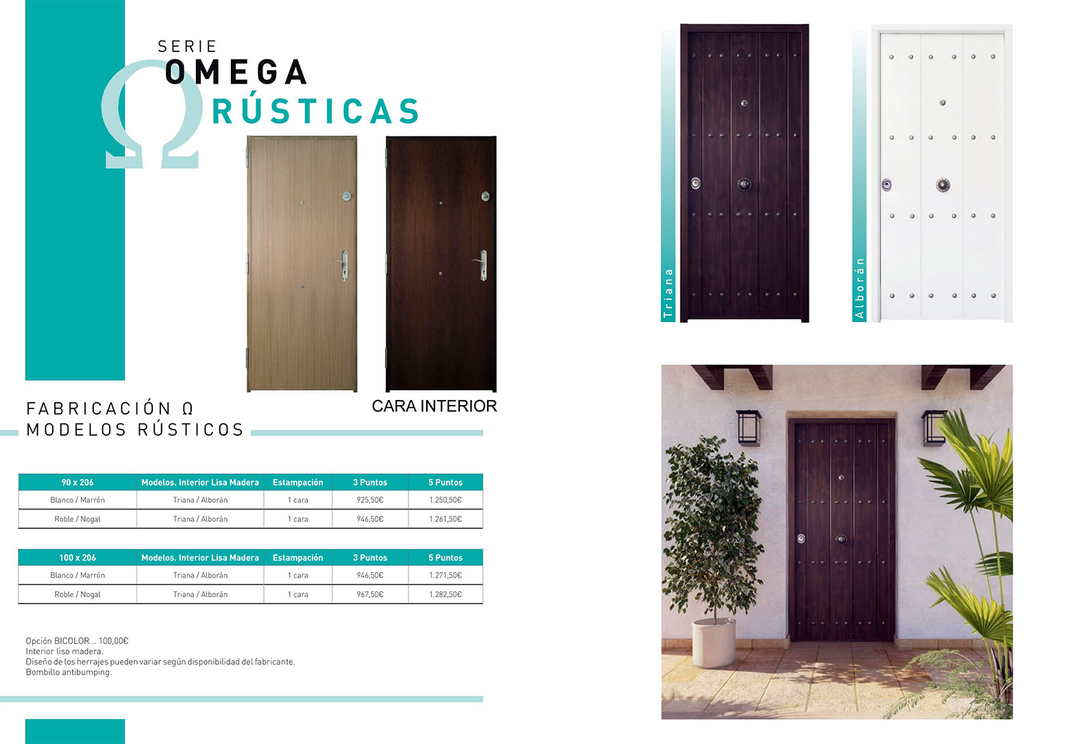 Puertas acorazadas de grado 3 y 4 de estilo rústico