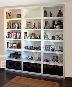 Mueble estanteria a medida lacado