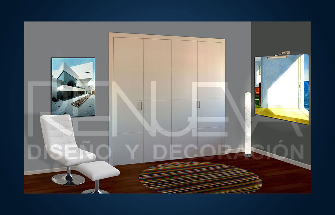 Frente plegable diseño VT lacado blanco