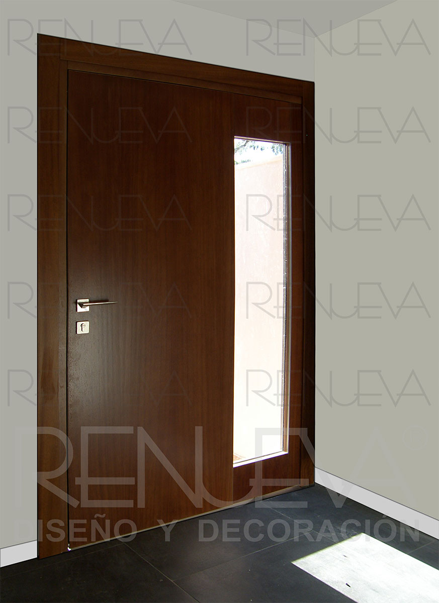 Puerta pivotante cara interior