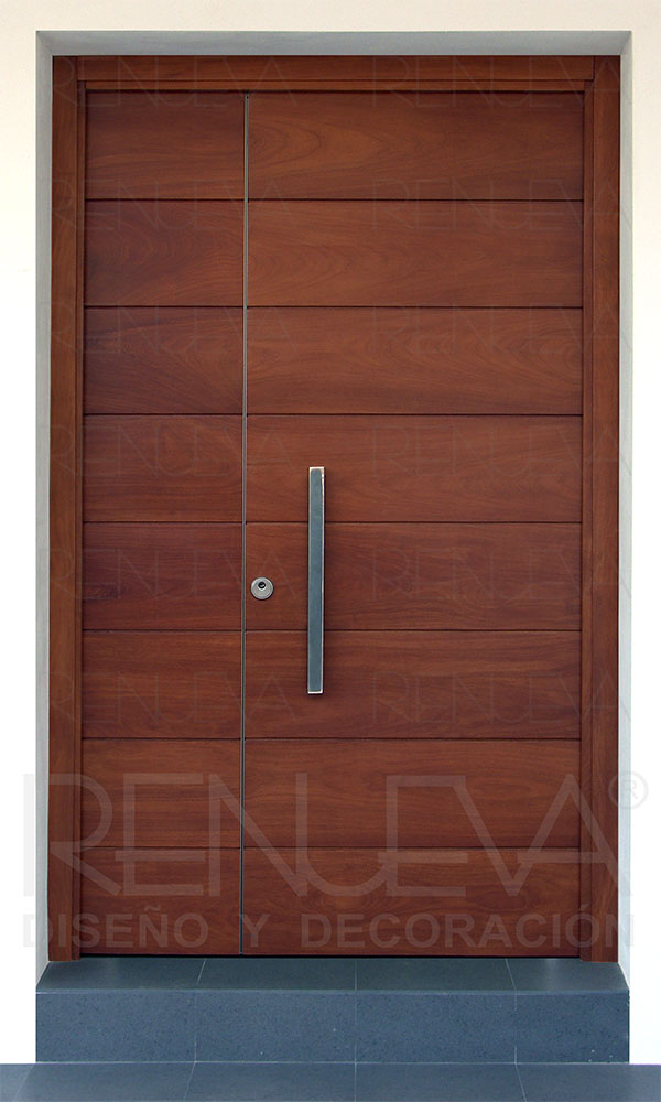 Puerta de entrada de doble hoja