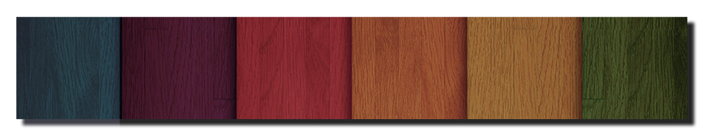 madera teñida en color