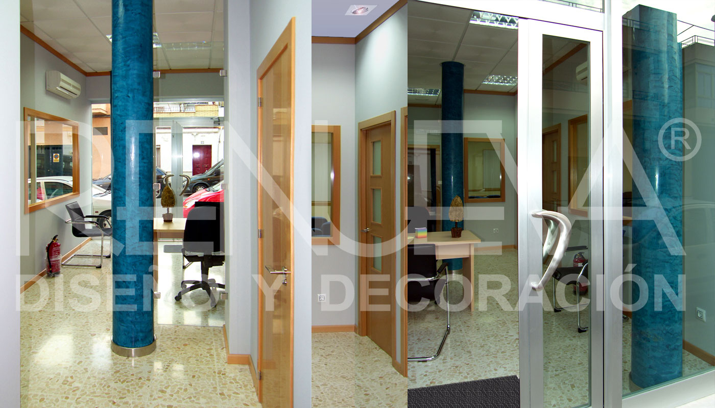 Autoescuela, vistas interiores