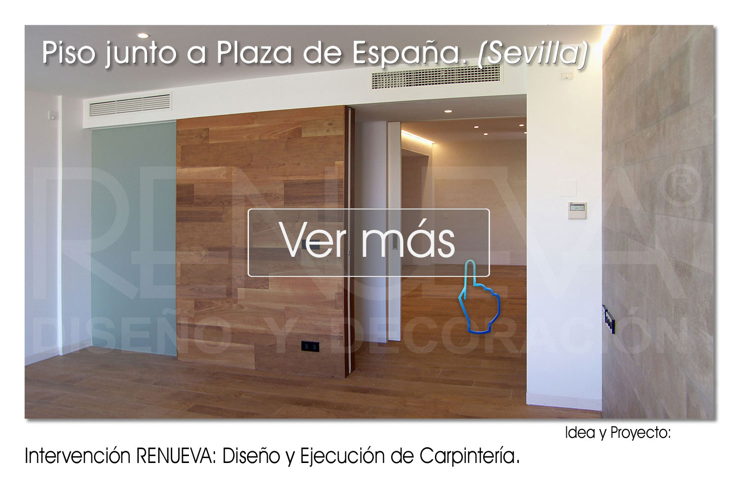 Carpintería integral en piso junto a plaza de España (Sevilla)