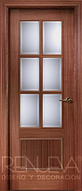 Puerta Uniarte modelo F2 6V SAPELLY