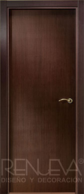 Puerta lisa wengué melamina