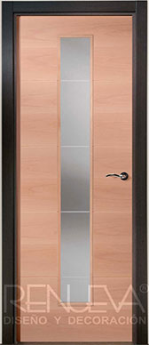 Puerta Uniarte modelo VT5 1VCB HAYA VAPORIZADA Y WENGUE