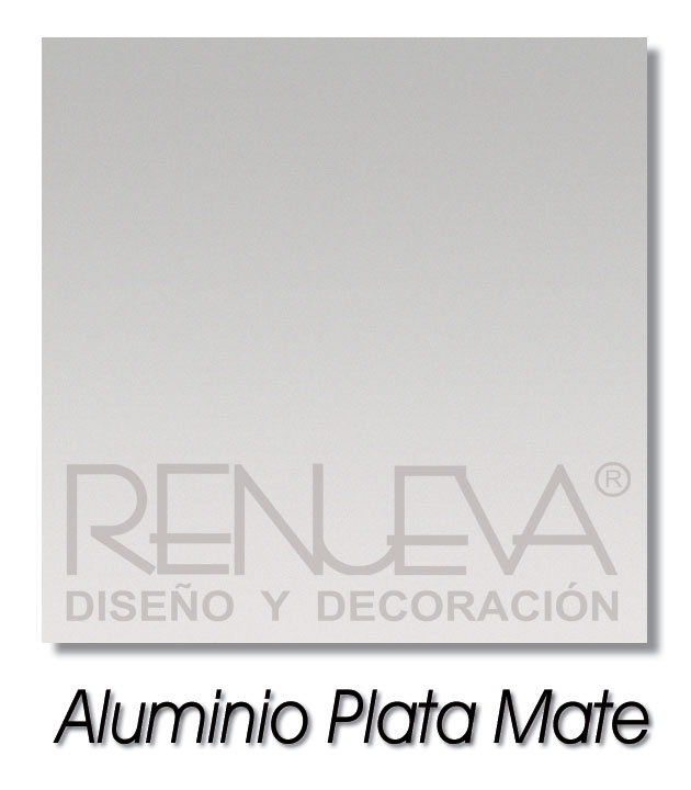aluminio plata mate