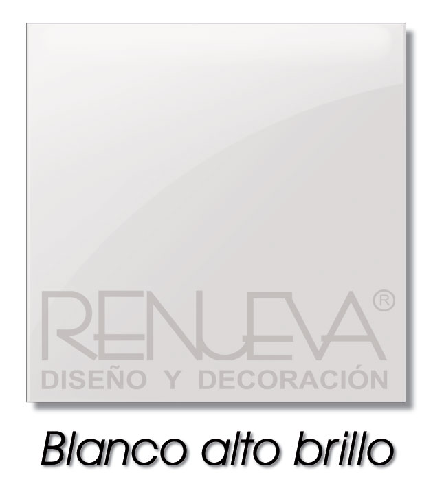 blanco alto brillo