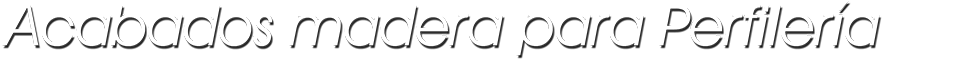 catálogo de maderas para perfiles