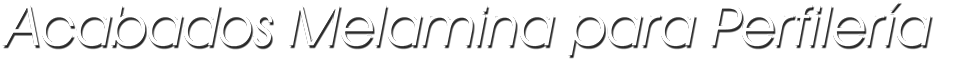 catálogo de melaminas para perfiles