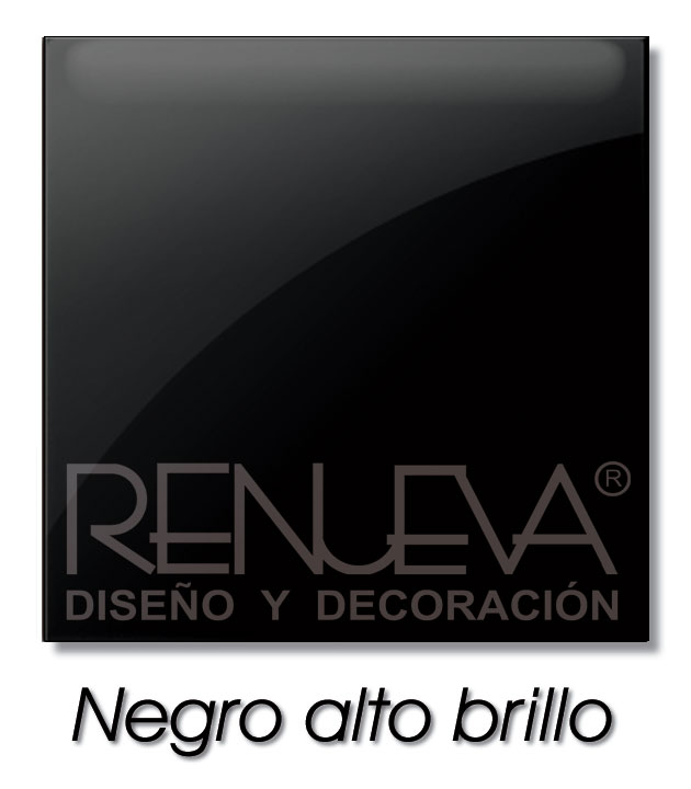 negro alto brillo