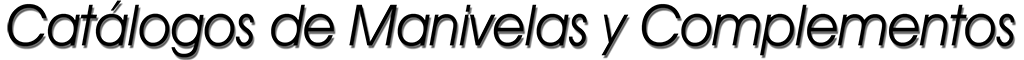 Catálogos de Manivelas
